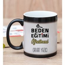 Hediye Dükkanı Kişiye Özel Beden Eğitimi Öğretmeni Sihirli Kupa Bardak