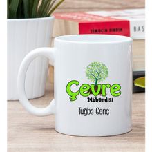 Hediye Dükkanı Kişiye Özel Çevre Mühendisi Beyaz Kupa Bardak
