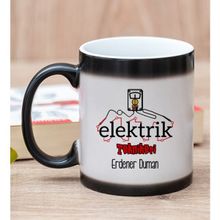 Hediye Dükkanı Kişiye Özel Elektrik Teknikeri Sihirli Kupa Bardak