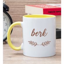 Hediye Dükkanı Kişiye Özel Erkeklere Hediye Sarı Kupa Bardak