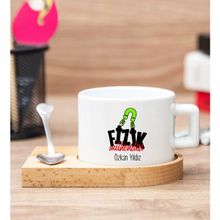 Hediye Dükkanı Kişiye Özel Fizik Mühendisi Ahşap Altlıklı Fincan