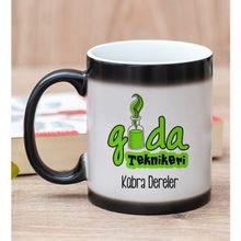 Hediye Dükkanı Kişiye Özel Gıda Teknikeri Sihirli Kupa Bardak