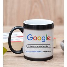 Hediye Dükkanı Kişiye Özel Google Tasarım Esprili Sihirli Kupa Bardak