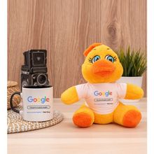Hediye Dükkanı Kişiye Özel Google Tasarım Esprili Siyah Kupa Bardak ve Peluş Civciv