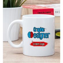 Hediye Dükkanı Kişiye Özel Grafiker Beyaz Kupa Bardak
