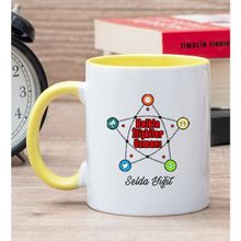 Hediye Dükkanı Kişiye Özel Halkla İlişkiler Uzmanı Sarı Kupa Bardak