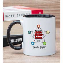 Hediye Dükkanı Kişiye Özel Halkla İlişkiler Uzmanı Siyah Kupa Bardak