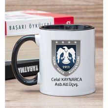 Hediye Dükkanı Kişiye Özel Hava Kuvvetleri Siyah Kupa Bardak