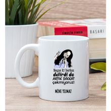 Hediye Dükkanı Kişiye Özel Herkes Delirdi Tasarım Esprili Beyaz Kupa Bardak