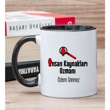Hediye Dükkanı Kişiye Özel İnsan Kaynakları Uzmanı Siyah Kupa Bardak