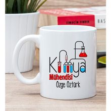 Hediye Dükkanı Kişiye Özel Kimya Mühendisi Beyaz Kupa Bardak
