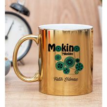 Hediye Dükkanı Kişiye Özel Makine Teknikeri Gold Kupa Bardak