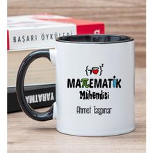 Hediye Dükkanı Kişiye Özel Matematik Mühendisi Siyah Kupa Bardak