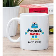 Hediye Dükkanı Kişiye Özel Mekatronik Mühendisi Beyaz Kupa Bardak