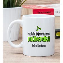 Hediye Dükkanı Kişiye Özel Metalurji ve Malzeme Mühendisi Beyaz Kupa Bardak