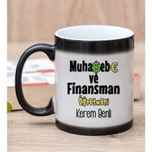 Hediye Dükkanı Kişiye Özel Muhasebe ve Finansman Öğretmeni Sihirli Kupa Bardak