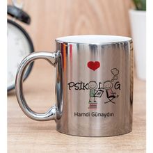 Hediye Dükkanı Kişiye Özel Psikolog Silver Kupa Bardak