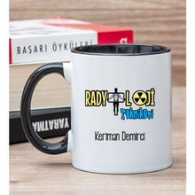 Hediye Dükkanı Kişiye Özel Radyoloji Teknikeri Siyah Kupa Bardak