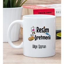 Hediye Dükkanı Kişiye Özel Resim Öğretmeni Beyaz Kupa Bardak