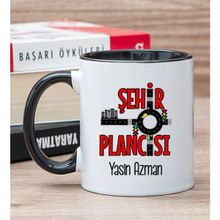 Hediye Dükkanı Kişiye Özel Şehir Plancısı Siyah Kupa Bardak
