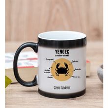 Hediye Dükkanı Kişiye Özel Yengeç Burcuna Hediye Sihirli Kupa Bardak