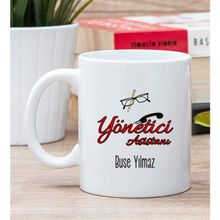 Hediye Dükkanı Kişiye Özel Yönetici Asistanı Beyaz Kupa Bardak