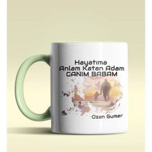 Hediye Zengini Kişiye Özel Hayatıma Anlam Katan Adam Tasarım Yeşil Kupa Bardak