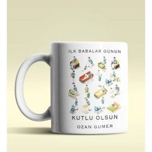 Hediye Zengini Kişiye Özel İlk Babalar Günün Kutlu Olsun Temalı Kupa Bardak