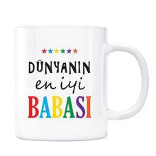 Hediyedukkani Saten Dikdörtgen Yastık Dünyanın En İyi Babası Kırmızı Kupa Bardak