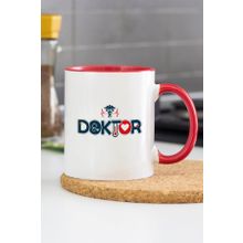 Hediyehanem 007 35716 Doktor Kırmızı Kupa Bardak