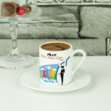 Hediyelen Pilot Kahve Fincanı