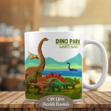 HEDIYELIK-1284-16885 Dinozor Parkı İlk Çağ Kupa Bardak