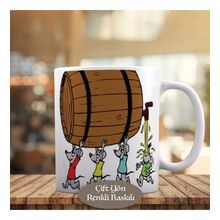 HEDIYELIK-37_72028 Fıçı Taşıyan Küçük Fareler Kupa Bardak