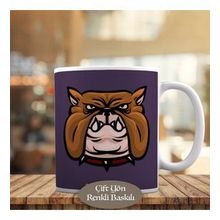 HEDIYELIK-4118 Bulldog Sinirli Köpekcik Kupa Bardak