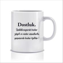 Hediyenza Dostluk Tasarım Kupa Bardak