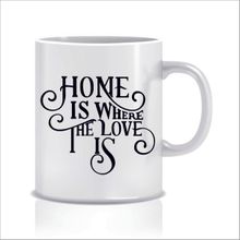 Hediyenza Home Is Where The Love Is Tasarım Kupa Bardak