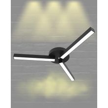 Hegza Lighting Admira Plafonyer Siyah 3000K Sarı Işık Modern Led Avize