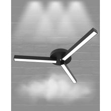 Hegza Lighting Admira Plafonyer Siyah 6500K Beyaz Işık Modern Led Avize