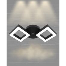 Hegza Lighting Alato Plafonyer Siyah 4000K Doğal Beyaz Modern Led Avize