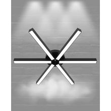 Hegza Lighting Borde Plafonyer Siyah 6500K Beyaz Işık Modern Led Avize