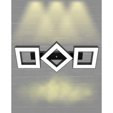 Hegza Lighting Compagno Plafonyer Siyah 3000K Sarı Işık Modern Led Avize