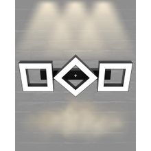 Hegza Lighting Compagno Plafonyer Siyah 4000K Doğal Beyaz Modern Led Avize