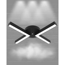 Hegza Lighting Contento Plafonyer Siyah 6500K Beyaz Işık Modern Led Avize