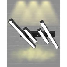 Hegza Lighting Grada Plafonyer Siyah 3000K Sarı Işık Modern Led Avize