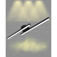 Hegza Lighting Marea Plafonyer Siyah 3000K Sarı Işık Modern Led Avize