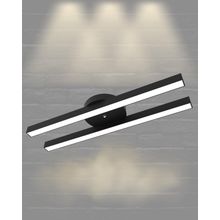 Hegza Lighting Mellizo Plafonyer Siyah 4000K Doğal Beyaz Modern Led Avize
