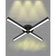 Hegza Lighting Molino Plafonyer Siyah 3000K Sarı Işık Modern Led Avize