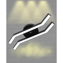 Hegza Lighting Pesca Plafonyer Siyah 3000K Sarı Işık Modern Led Avize