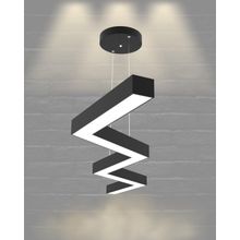 Hegza Lighting Zigzag Ayarlanabilir Sarkıt Beyaz Kasa 4000K Doğal Beyaz Modern Led Avize