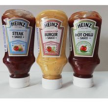 Heinz Üçlü Gurme Sos Paketi (Barbekü Sos 250 gr + Amerikan Burger 230 gr + Hot Chilli Sos 245 gr )